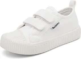 Toddler Boys & Girls Sneaker Adjustable Slip On Canvas Hook and Loops Walking Shoes,Size 5-12