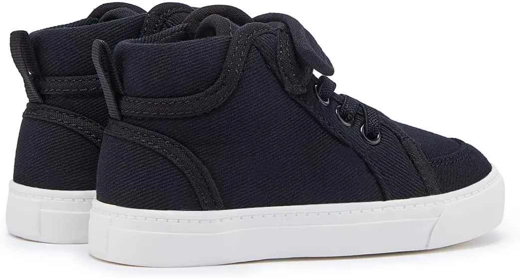 Toddler Boys Girls Walking Shoes High Top Tennis Canvas Sneakers(Infant/Toddler)
