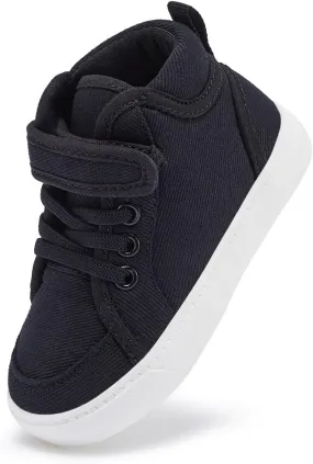 Toddler Boys Girls Walking Shoes High Top Tennis Canvas Sneakers(Infant/Toddler)