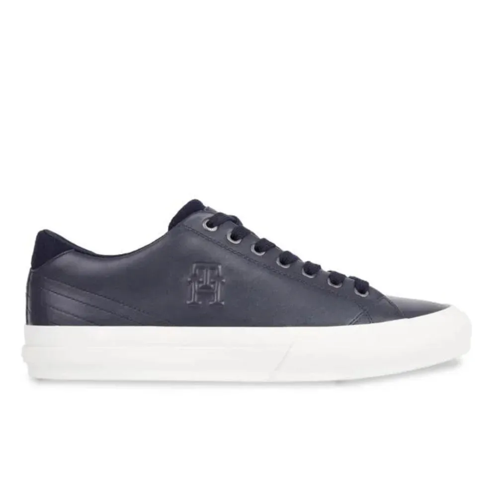 Tommy Hilfiger Th Hi Vulc Street Low Lth Prem Sneakers Men FM0FM04818-NVY