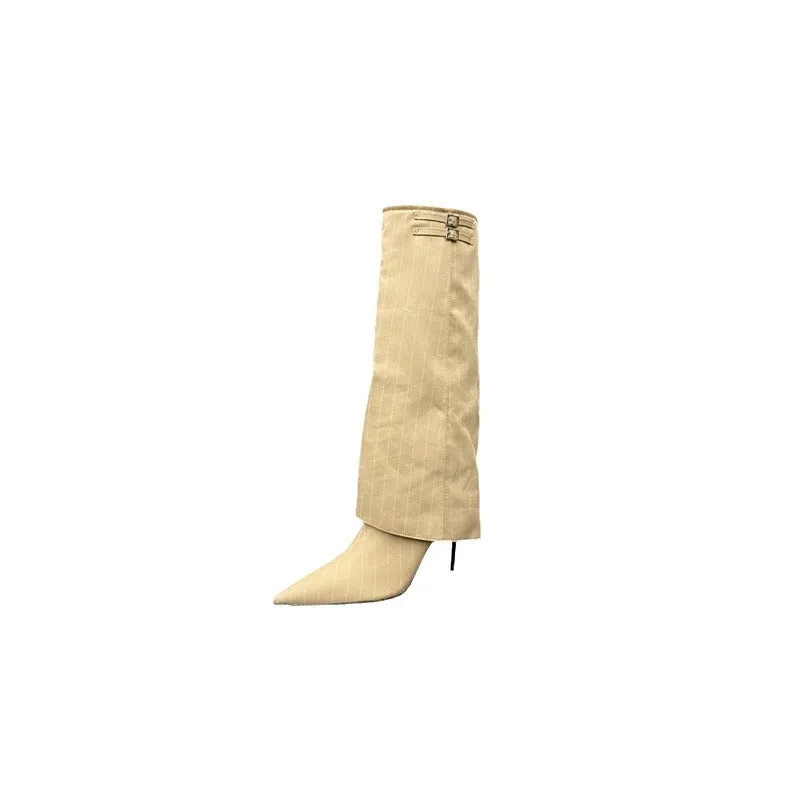 Wenkouban 2000s fashion 2024 Autumn and Winter New Style Pantyhose Boots Knight Boots Knee Boots