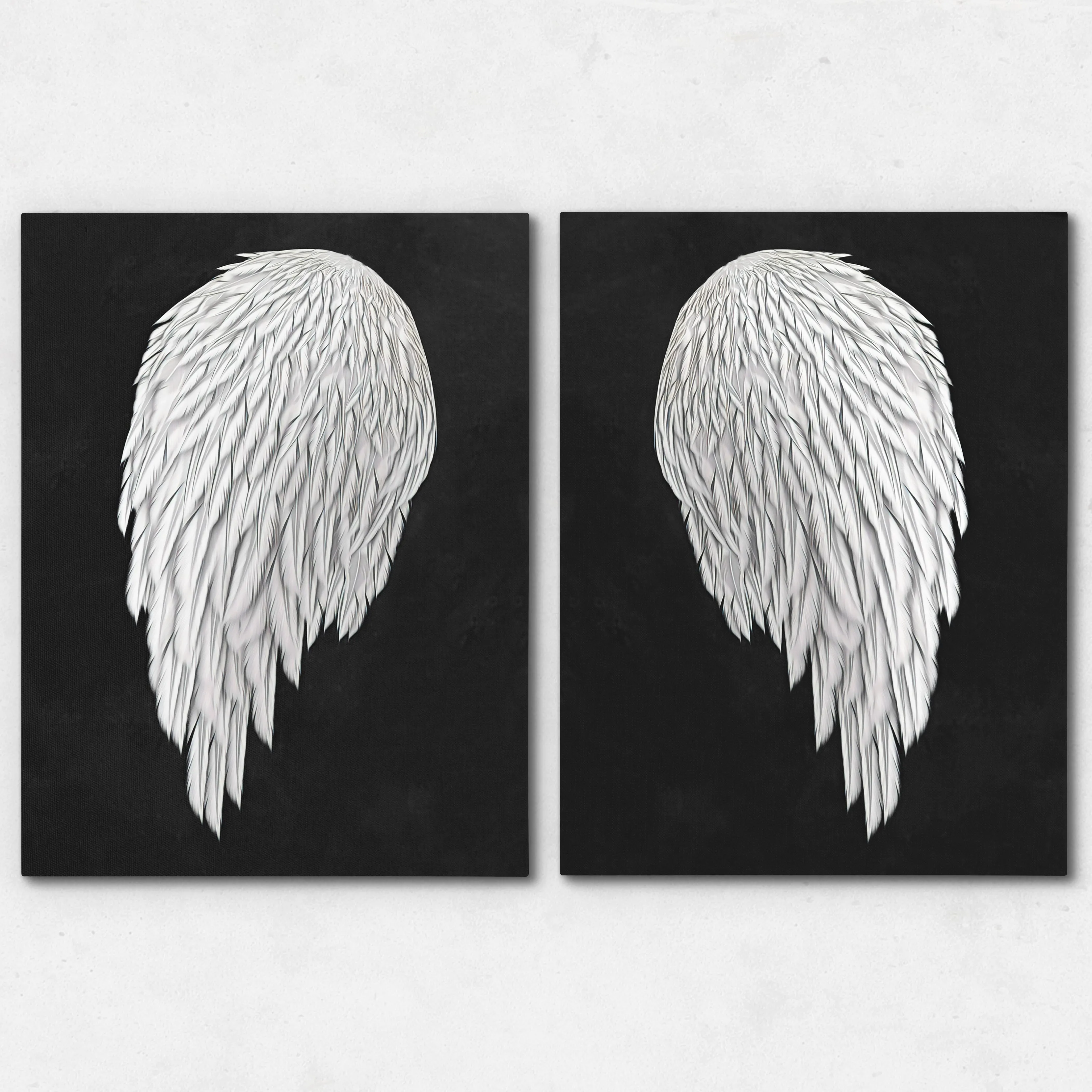 White Angel Wings 2 Piece Set