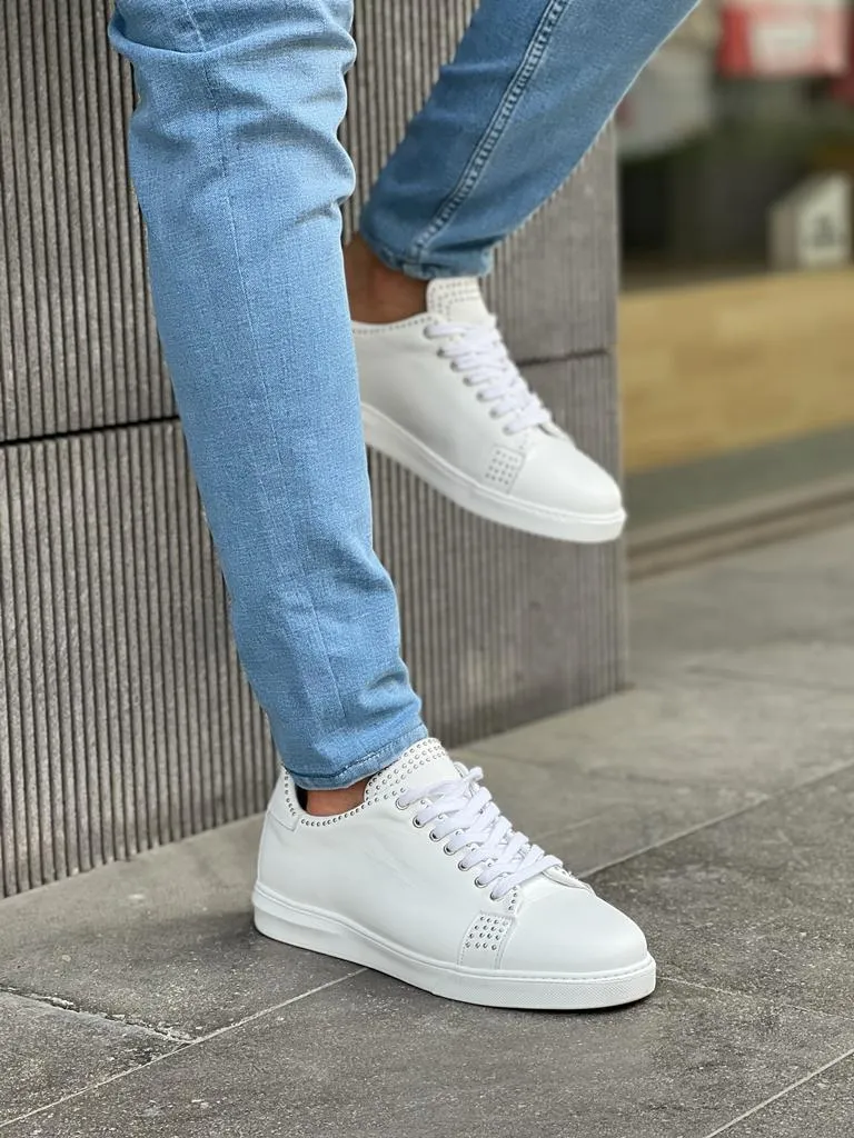 White Mid-Top Sneakers for Men | GentWith.com