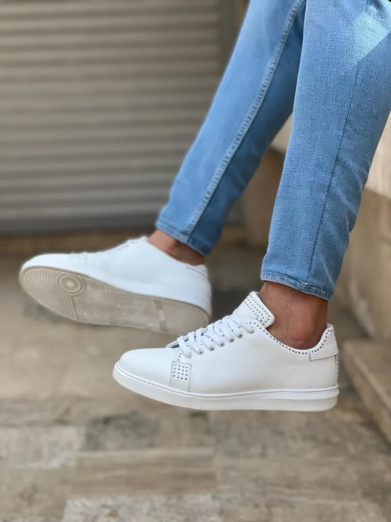 White Mid-Top Sneakers for Men | GentWith.com