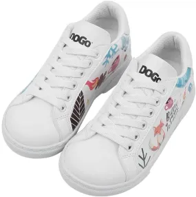 White Sneakers for Kids - Vegan Leather and Unique Design Fashion Sneakers for Kids