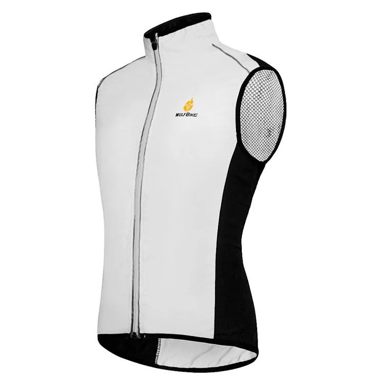 WOLFBIKE Green Sleeveless Cycling Jersey