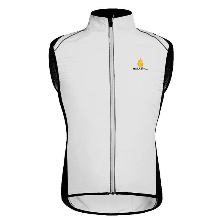 WOLFBIKE Green Sleeveless Cycling Jersey