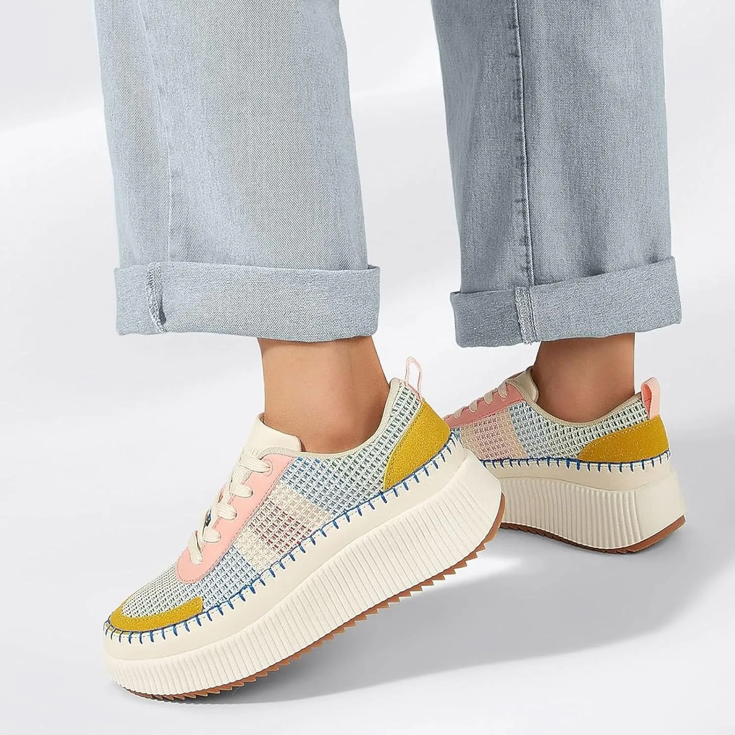 ZSpzx Women's Casual Platform Shoes Multicolour Black Lace Up Low Top Comfortable Breathable Walking Shoe Cushioned Footbed Jogging Tennis Sneaker Round Toe Cute Footwear for Daily Wear