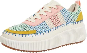 ZSpzx Women's Casual Platform Shoes Multicolour Black Lace Up Low Top Comfortable Breathable Walking Shoe Cushioned Footbed Jogging Tennis Sneaker Round Toe Cute Footwear for Daily Wear